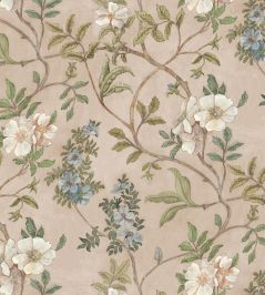 Flory Wallpaper by Josephine Munsey Pink Flory Wallpaper by Josephine Munsey Pink