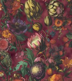 Flourish Wallpaper by Eijffinger Deep Red Flourish Wallpaper by Eijffinger Deep Red