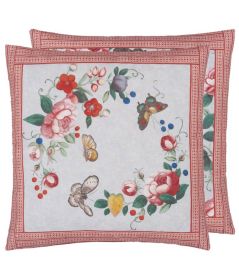 Flower Fan Cushion 50 x 50cm by Designers Guild Sky Blue Flower Fan Cushion 50 x 50cm by Designers Guild Sky Blue
