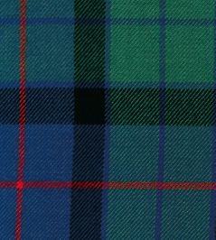 Flower Of Scotland Fabric by The Isle Mill Blue/Green Flower Of Scotland Fabric by The Isle Mill Blue/Green