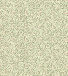 Flower Patch Fabric by GP & J Baker Green Flower Patch Fabric by GP & J Baker Green