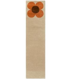 Flower Placement Runner Rug by Orla Kiely Pumpkin/Ecru Flower Placement Runner Rug by Orla Kiely Pumpkin/Ecru