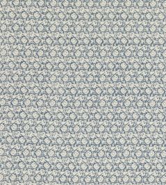 Flower Press Fabric by Baker Lifestyle Indigo Flower Press Fabric by Baker Lifestyle Indigo