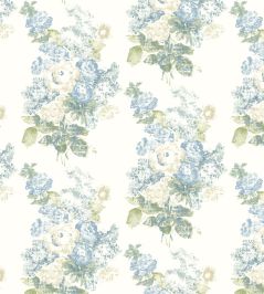 Flower Room Fabric by Madeaux 01 Sky Flower Room Fabric by Madeaux 01 Sky