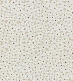 Flower Shower Wallpaper by Langelid Von Bromssen Chalk White Flower Shower Wallpaper by Langelid Von Bromssen Chalk White