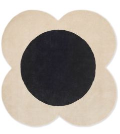 Flower Spot Rug by Orla Kiely Ecru/Black Flower Spot Rug by Orla Kiely Ecru/Black