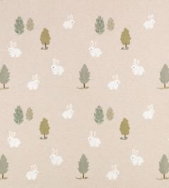 Fluffy Bunnies Fabric by Villa Nova Pink Fluffy Bunnies Fabric by Villa Nova Pink
