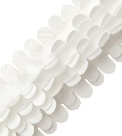 Flutter Sheer Border Trimming by Samuel & Sons Ecru Flutter Sheer Border Trimming by Samuel & Sons Ecru