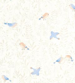 Flying Bird Wallpaper by Casadeco Bleu Ciel Flying Bird Wallpaper by Casadeco Bleu Ciel
