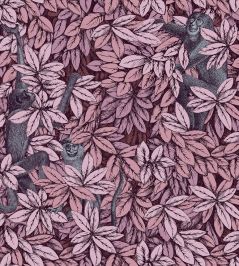 Foglie e Scimmie Wallpaper by Cole & Son Blush with Blue Foglie e Scimmie Wallpaper by Cole & Son Blush with Blue