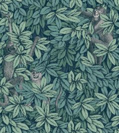 Foglie e Scimmie Wallpaper by Cole & Son Viridian Foglie e Scimmie Wallpaper by Cole & Son Viridian