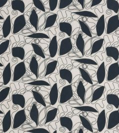 Foliage Fabric by Christopher Farr Cloth Navy Foliage Fabric by Christopher Farr Cloth Navy