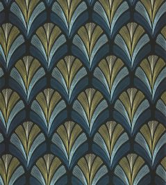 Folies St James Wallpaper by Casadeco Bleu Orage Folies St James Wallpaper by Casadeco Bleu Orage