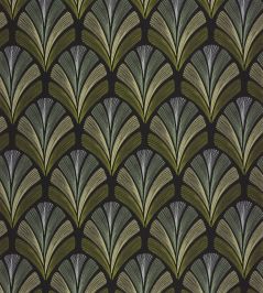 Folies St James Wallpaper by Casadeco Vert Olive Folies St James Wallpaper by Casadeco Vert Olive