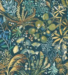 Folium Fabric by Arley House Ocean Folium Fabric by Arley House Ocean