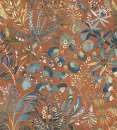 Folium Fabric by Arley House Tangerine Folium Fabric by Arley House Tangerine