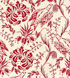Folk Embroidery Wallpaper by MINDTHEGAP Crimson Folk Embroidery Wallpaper by MINDTHEGAP Crimson