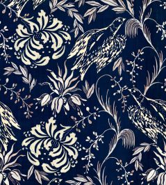 Folk Embroidery Wallpaper by MINDTHEGAP Indigo Folk Embroidery Wallpaper by MINDTHEGAP Indigo