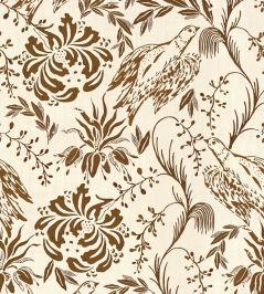 Folk Embroidery Wallpaper by MINDTHEGAP Tobacco Folk Embroidery Wallpaper by MINDTHEGAP Tobacco