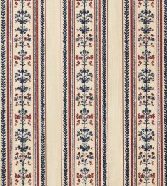 Folk Stripe Fabric by Barneby Gates Cream Folk Stripe Fabric by Barneby Gates Cream