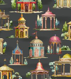 Follies Wallpaper by Mulberry Home Ebony Follies Wallpaper by Mulberry Home Ebony