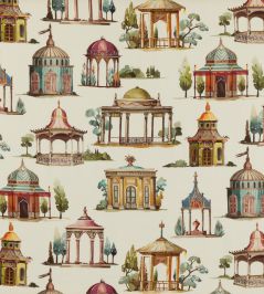 Follies Fabric by Mulberry Home Plum Follies Fabric by Mulberry Home Plum