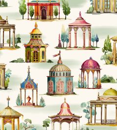 Follies Wallpaper by Mulberry Home Plum Follies Wallpaper by Mulberry Home Plum