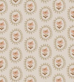 Folly Fabric by Parker & Jules Toffee Folly Fabric by Parker & Jules Toffee