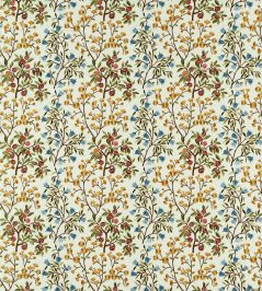 Foraging Embroidery Fabric by Sanderson Rowanberry Foraging Embroidery Fabric by Sanderson Rowanberry