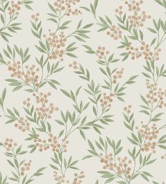 Forest Berries Wallpaper by Borastapeter Pink/Green Forest Berries Wallpaper by Borastapeter Pink/Green