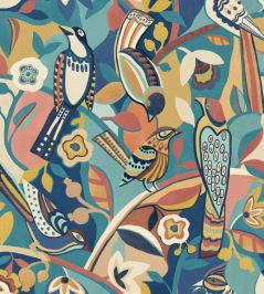 Forest Chorus Wallpaper by Ohpopsi Cobalt Night Forest Chorus Wallpaper by Ohpopsi Cobalt Night
