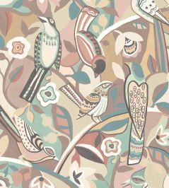 Forest Chorus Wallpaper by Ohpopsi Warm Sand Forest Chorus Wallpaper by Ohpopsi Warm Sand