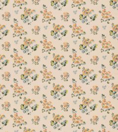 Forest Flower Fabric by GP & J Baker Teal/Spice Forest Flower Fabric by GP & J Baker Teal/Spice