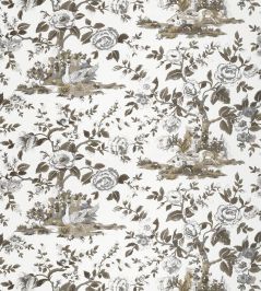 Forest Lodge Fabric by Thibaut Brown and White Forest Lodge Fabric by Thibaut Brown and White