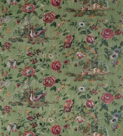 Forest Lodge Fabric by Thibaut Green Forest Lodge Fabric by Thibaut Green