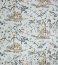 Forest Lodge Fabric by Thibaut Spa Blue Forest Lodge Fabric by Thibaut Spa Blue