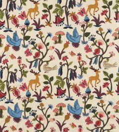 Forest of Dean Fabric by Sanderson Mulberry/Multi Forest of Dean Fabric by Sanderson Mulberry/Multi