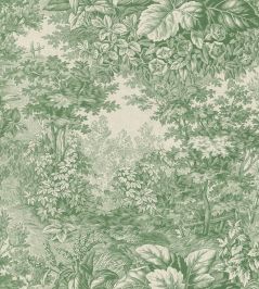 Forest Toile Mural by Sandberg Green Forest Toile Mural by Sandberg Green