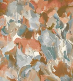 Foresta Mural by Harlequin Baked Terracotta - Cerulean Foresta Mural by Harlequin Baked Terracotta - Cerulean