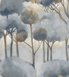 Foret Des Landes Wallpaper by Casadeco Bleu Orage Foret Des Landes Wallpaper by Casadeco Bleu Orage