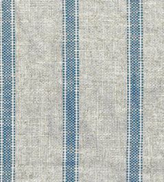 Forfar Stripe Fabric by Ian Mankin Bluestone Forfar Stripe Fabric by Ian Mankin Bluestone