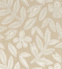 Forget Me Not Fabric by Casamance Beige Forget Me Not Fabric by Casamance Beige