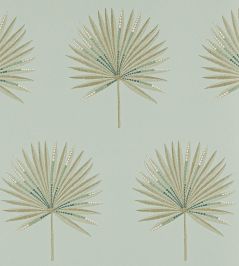 Fortunei Wallpaper by Jane Churchill Aqua Fortunei Wallpaper by Jane Churchill Aqua
