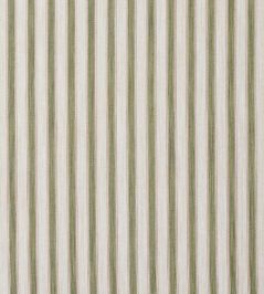 Frances Stripe Fabric by Colefax and Fowler Olive Frances Stripe Fabric by Colefax and Fowler Olive