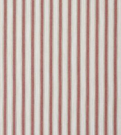 Frances Stripe Fabric by Colefax and Fowler Tomato Frances Stripe Fabric by Colefax and Fowler Tomato