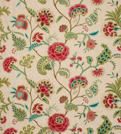 Francine Fabric by Colefax And Fowler Red/Forest Francine Fabric by Colefax And Fowler Red/Forest