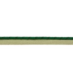 Francoise Cord with Tape Trimming by Samuel & sons Emerald Francoise Cord with Tape Trimming by Samuel & sons Emerald