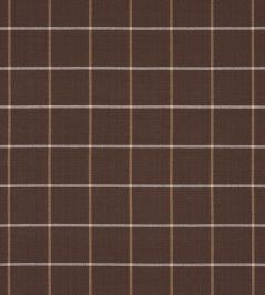 Frannie Windowpane Fabric by Schumacher Chocolate Frannie Windowpane Fabric by Schumacher Chocolate