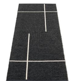 Fred Runner Rug by Pappelina Black/Vanilla Fred Runner Rug by Pappelina Black/Vanilla