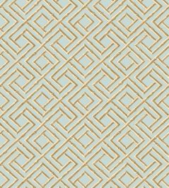 French Lattice Wallpaper by Thibaut Blue and Beige French Lattice Wallpaper by Thibaut Blue and Beige